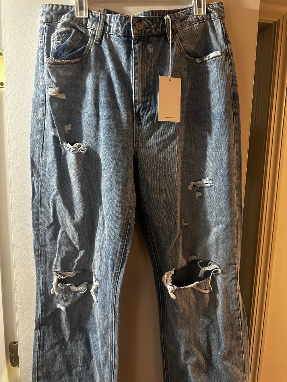 NWT Flying Monkey 90s Vintage Distressed Flare Jeans Size 32